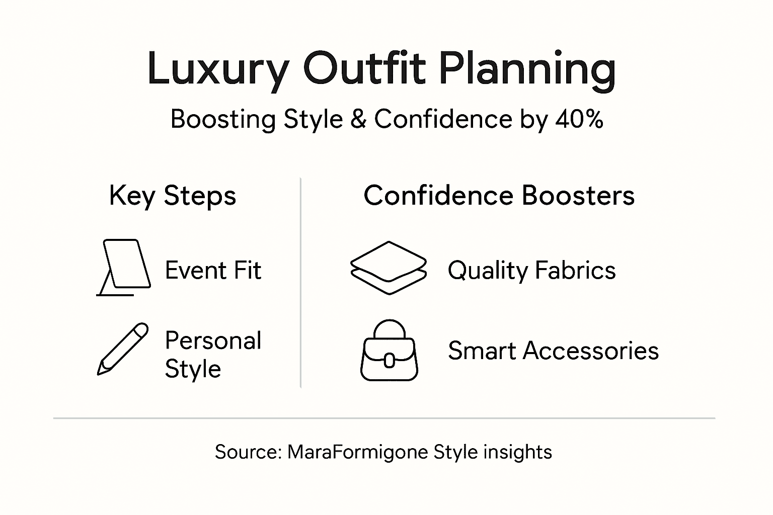 Infographic with steps and confidence boosters