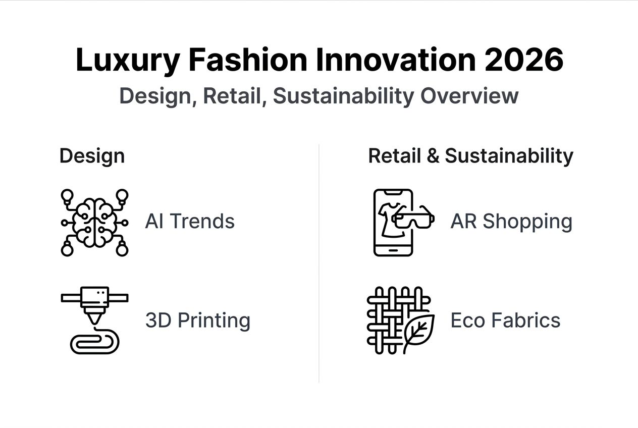 Infographic luxury fashion trends 2026