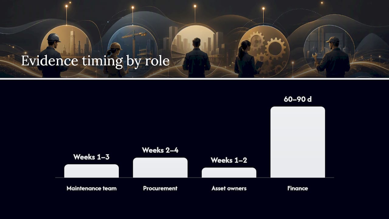 Diagram of roles and timing in budget preparation