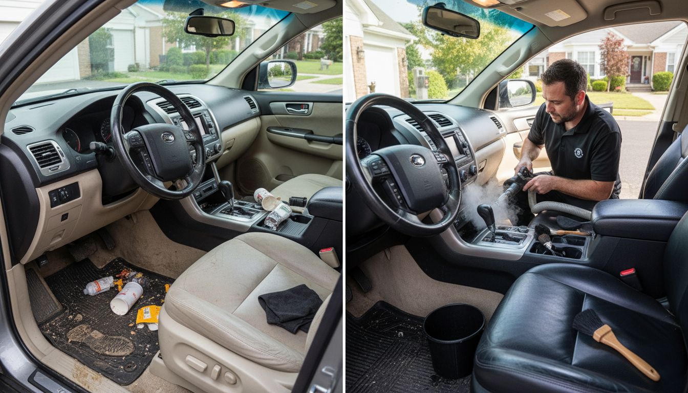 car interior detailing