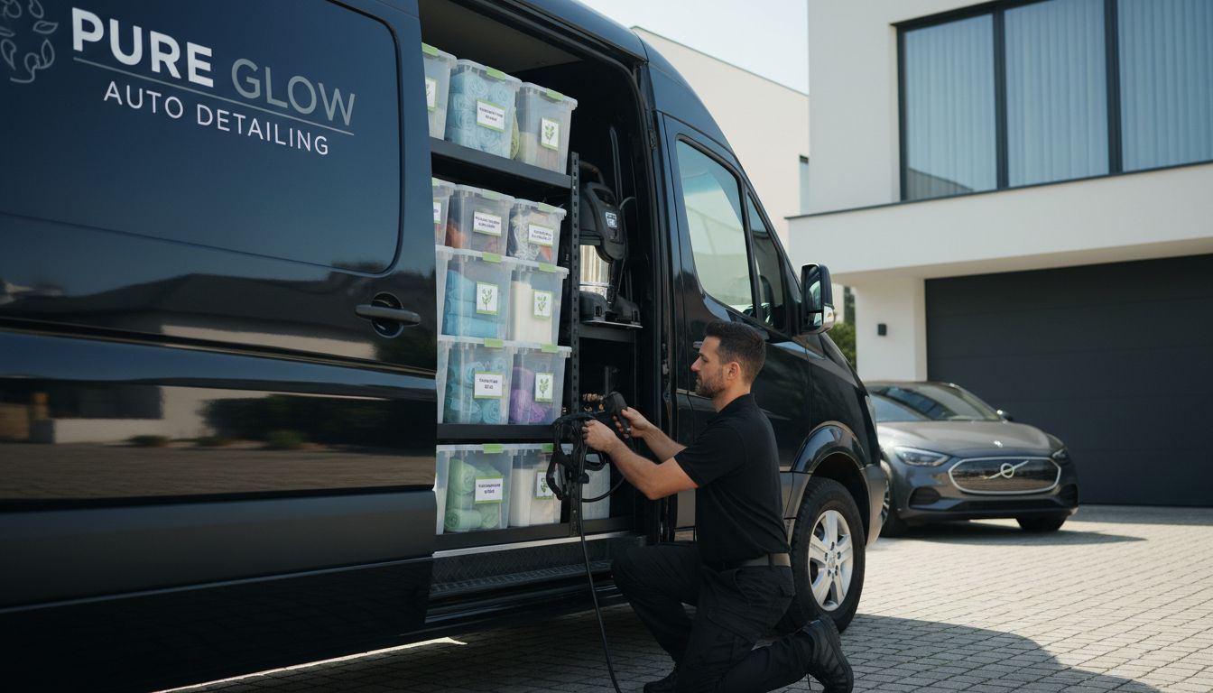 mobile detailing setup