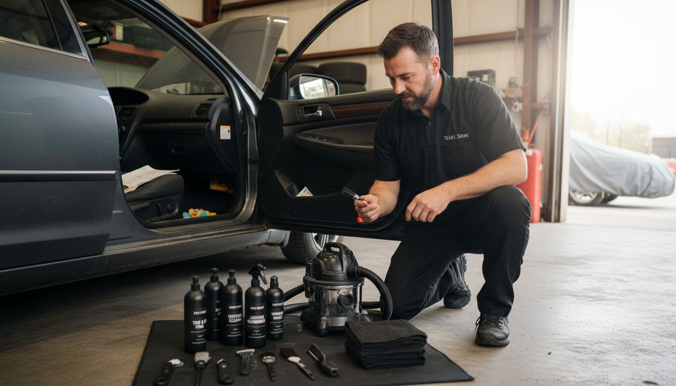 car cleaning supplies