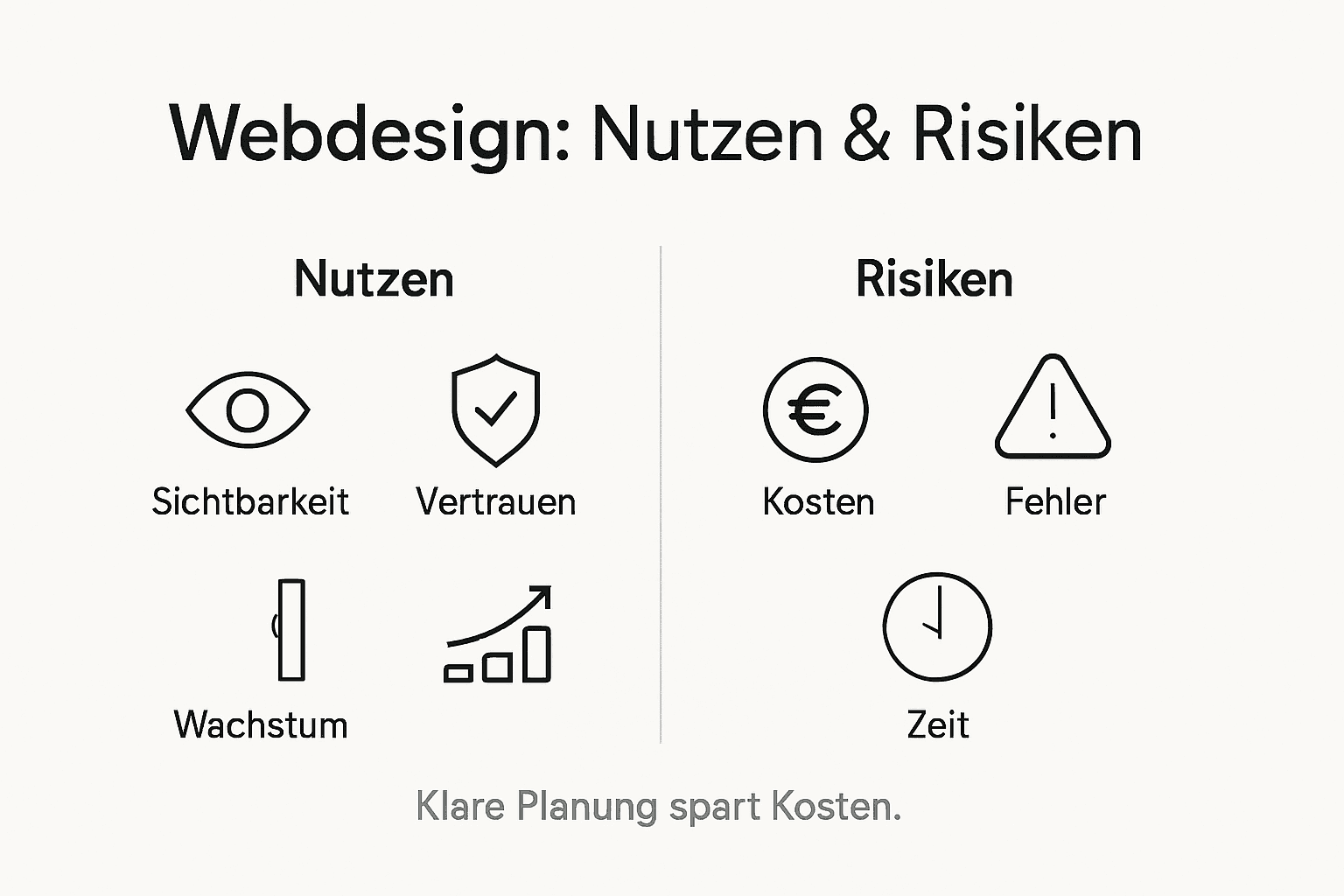 Webdesign: Chancen und Fallstricke auf einen Blick – Eine Infografik