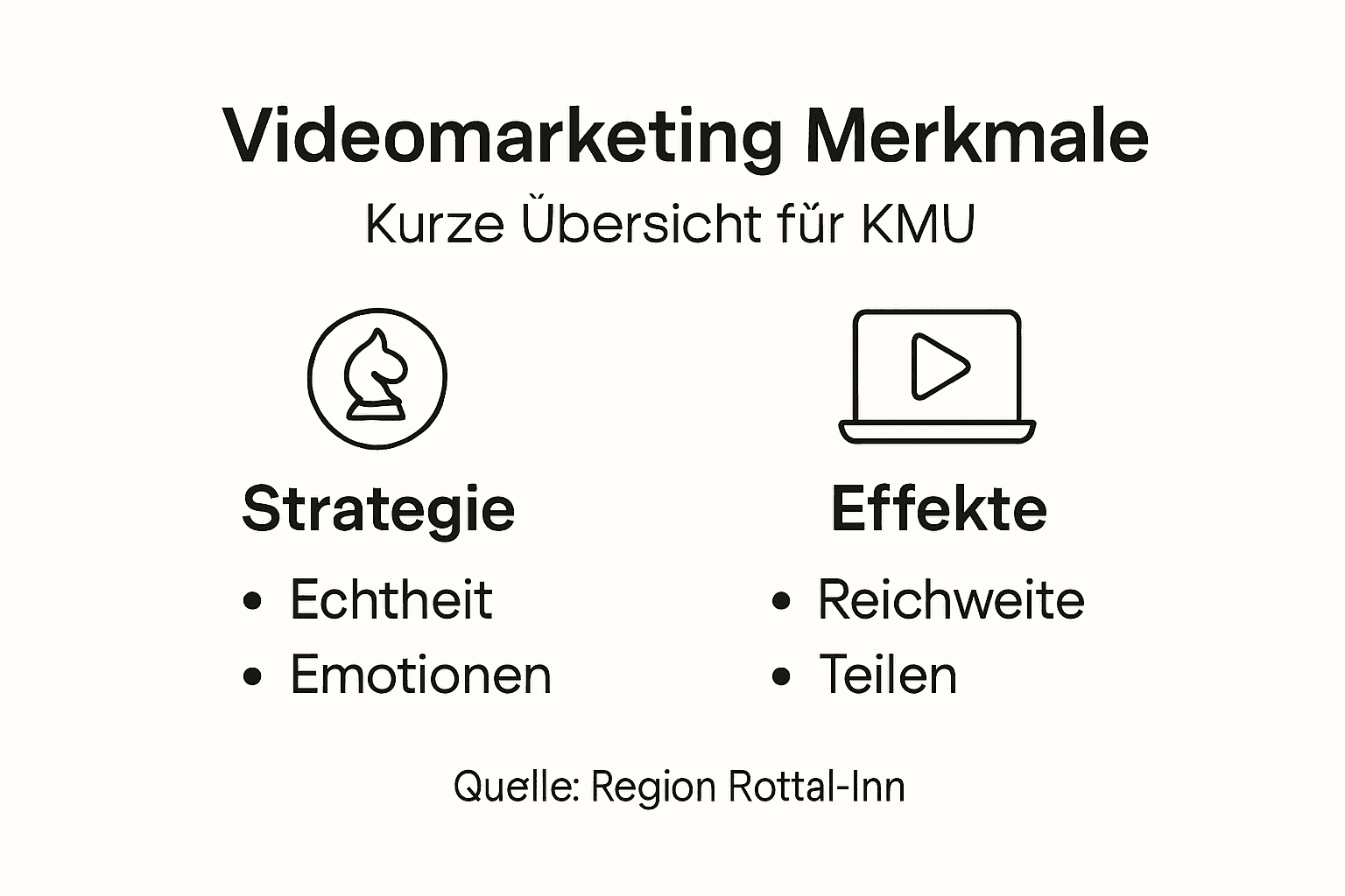 Infografik: Was zeichnet erfolgreiches Videomarketing für kleine und mittlere Unternehmen aus?