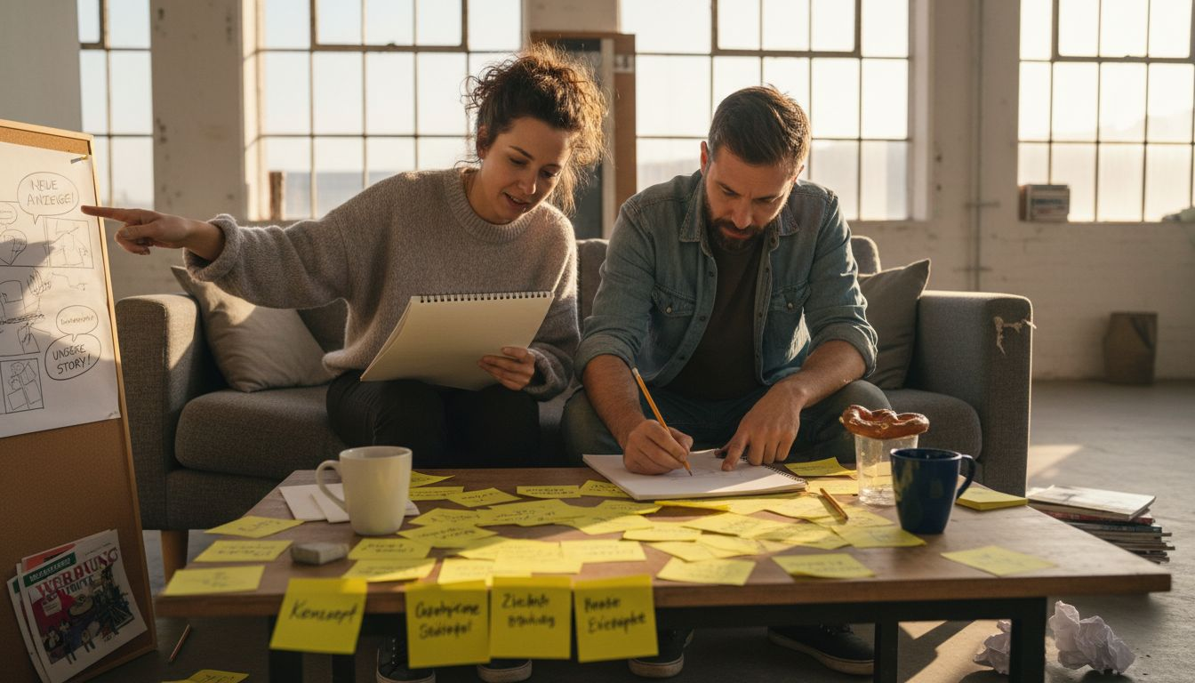 Gemeinsam im Team kreative Ansätze für emotionales Storytelling entwickeln