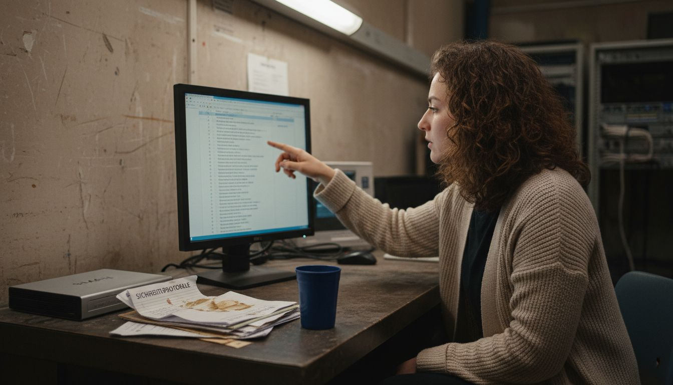 Eine Administratorin überprüft am Bildschirm die installierten Plugins.