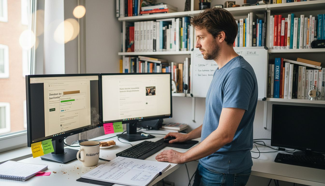 Ein Entwickler setzt in WordPress ein Plugin ein, um die Barrierefreiheit der Website zu verbessern.