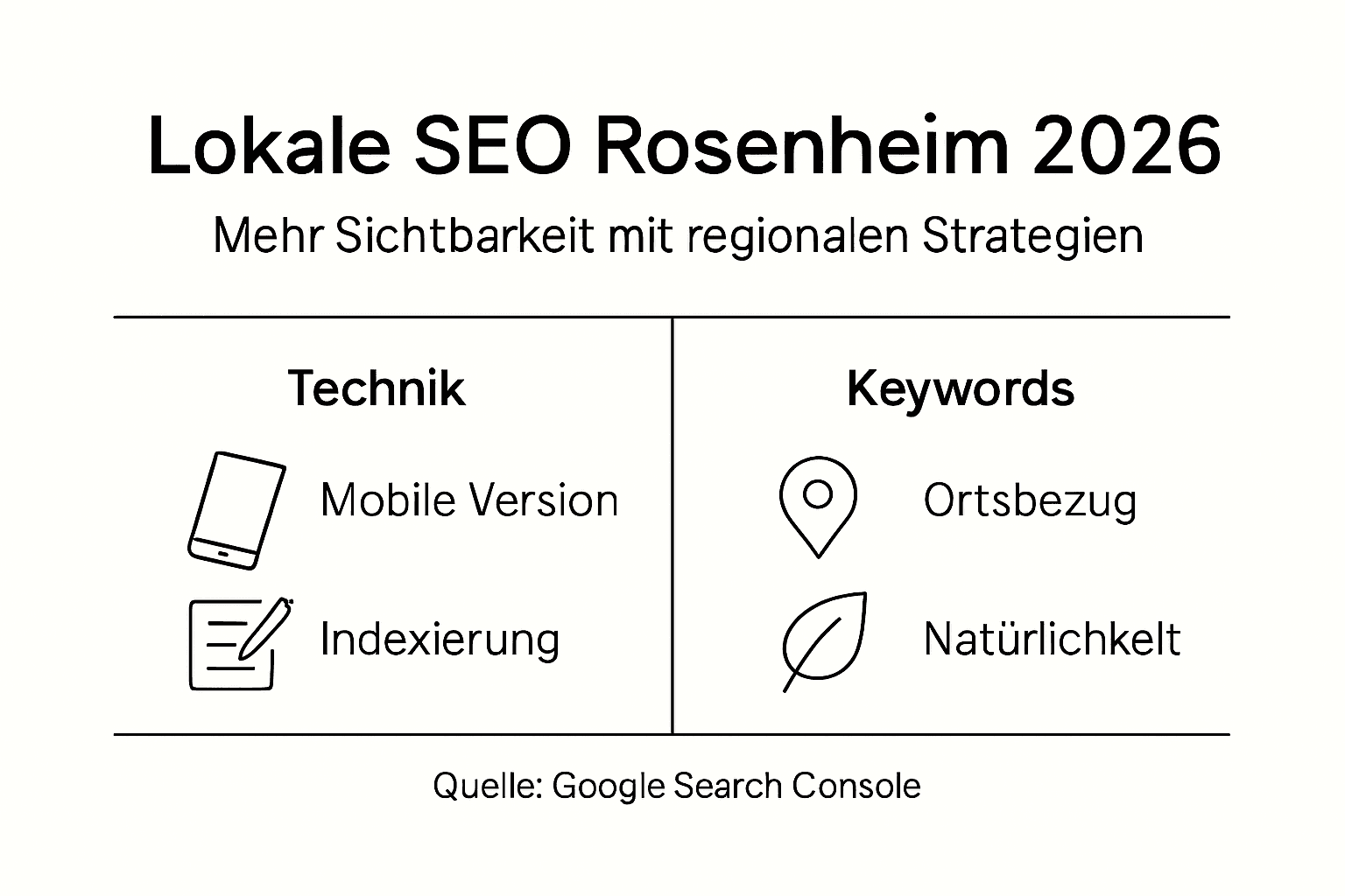 Lokale SEO in Rosenheim – die wichtigsten Fakten auf einen Blick