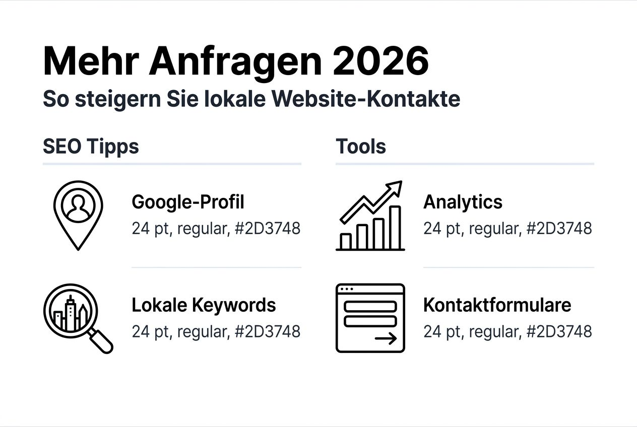 Infografik: Die wichtigsten Tipps und Tools für erfolgreiches lokales SEO
