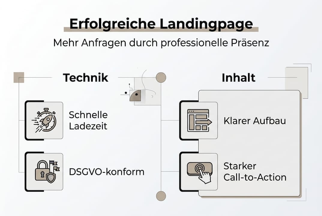 Infografik: Was erfolgreiche Landingpages ausmacht