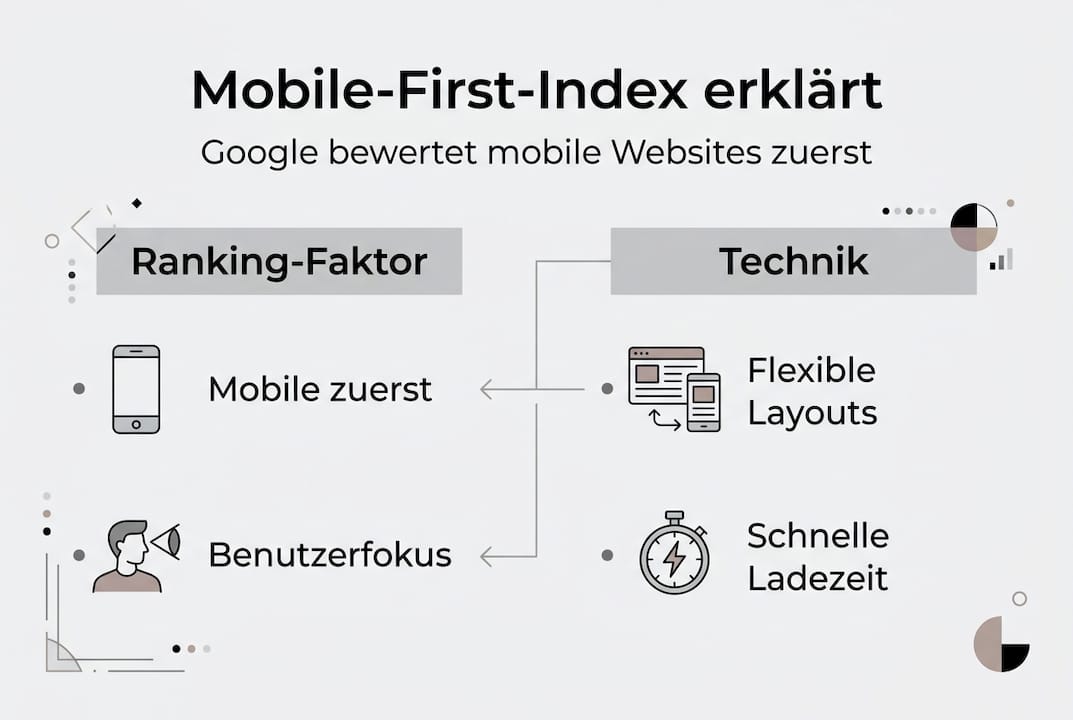 Übersicht der wichtigsten Ranking-Faktoren für Mobile-First-Indexierung