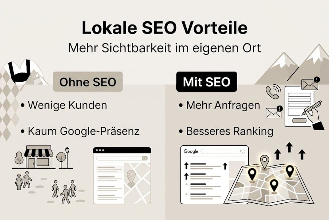 Infografik: Mit lokaler SEO zur besseren Auffindbarkeit vor Ort