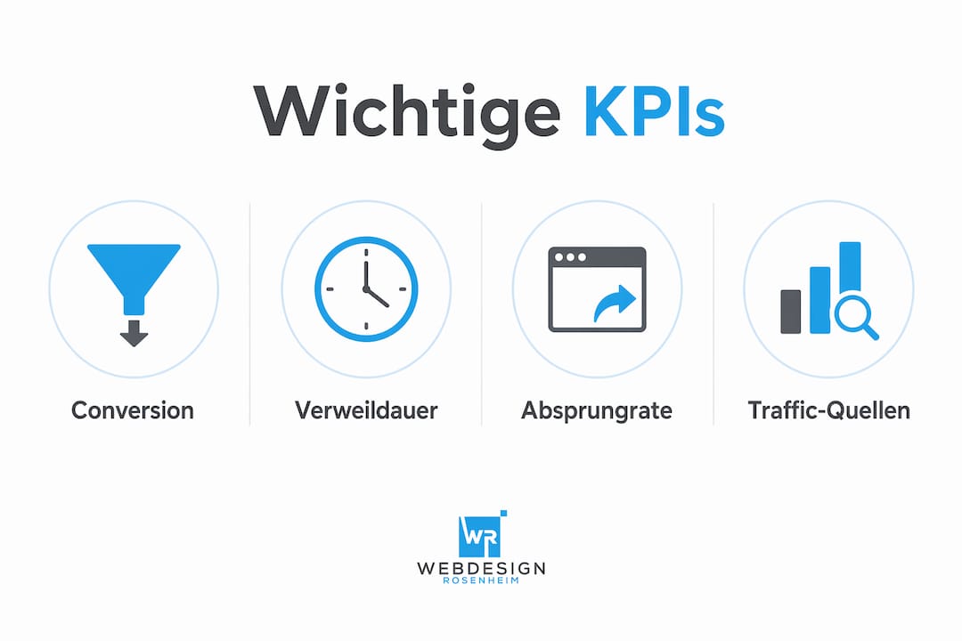 Infografik: Die wichtigsten Kennzahlen in der Webanalyse auf einen Blick