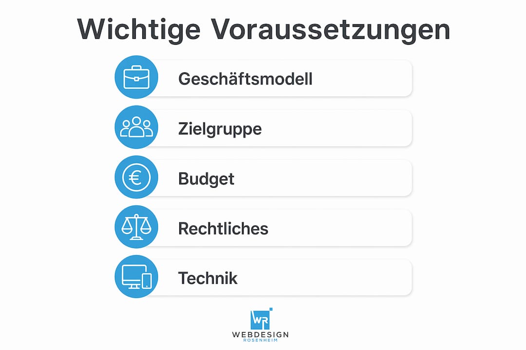 Infografik: Die wichtigsten Voraussetzungen für einen erfolgreichen Einstieg in den Onlinehandel
