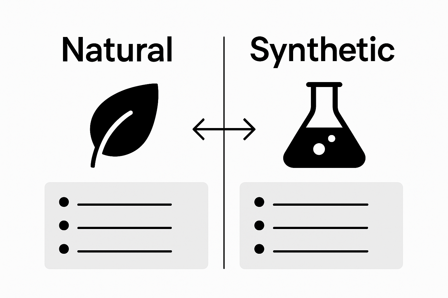 Natural versus synthetic supplement comparison