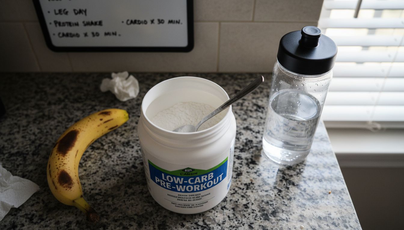 Low-carb supplement powder with prep details