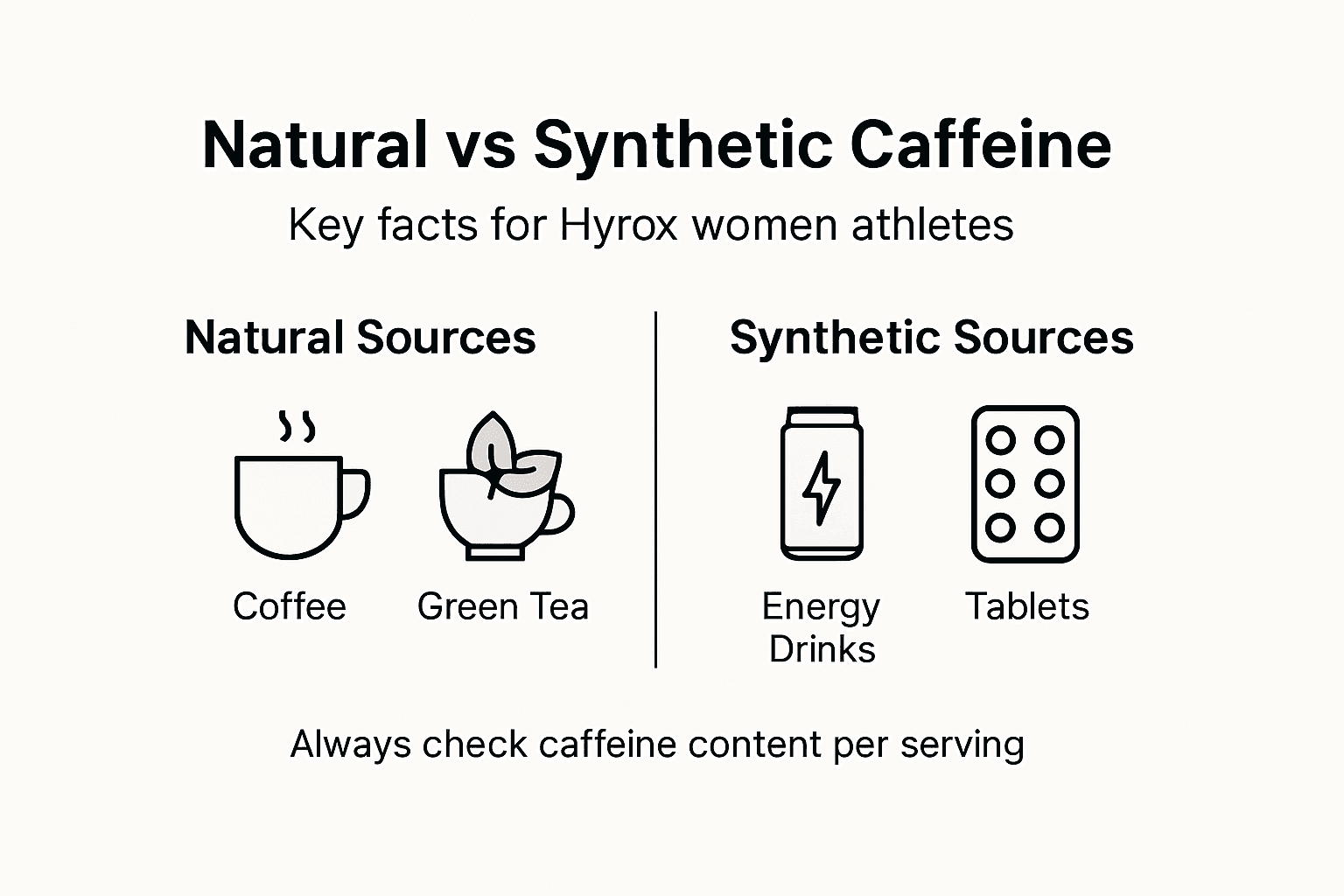 Natural vs synthetic caffeine facts for athletes