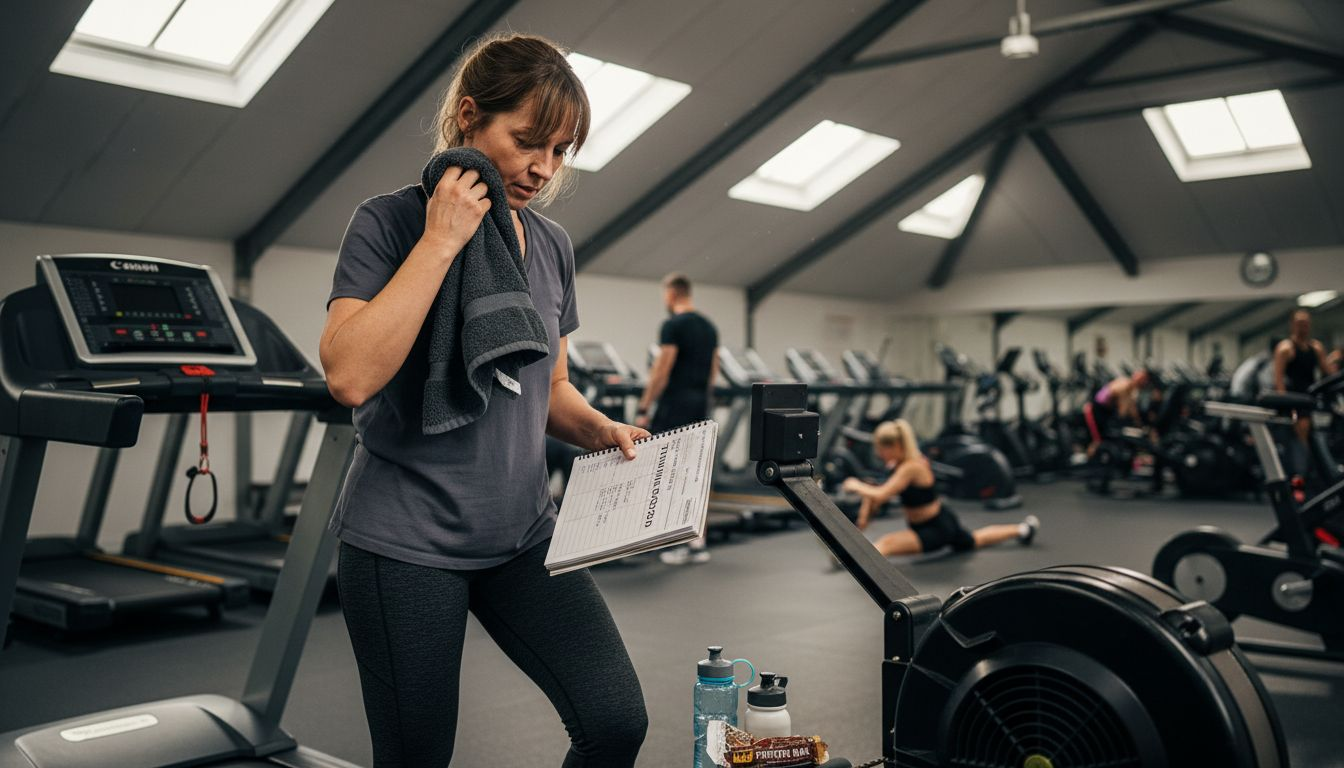 Athlete switching between cardio and weights