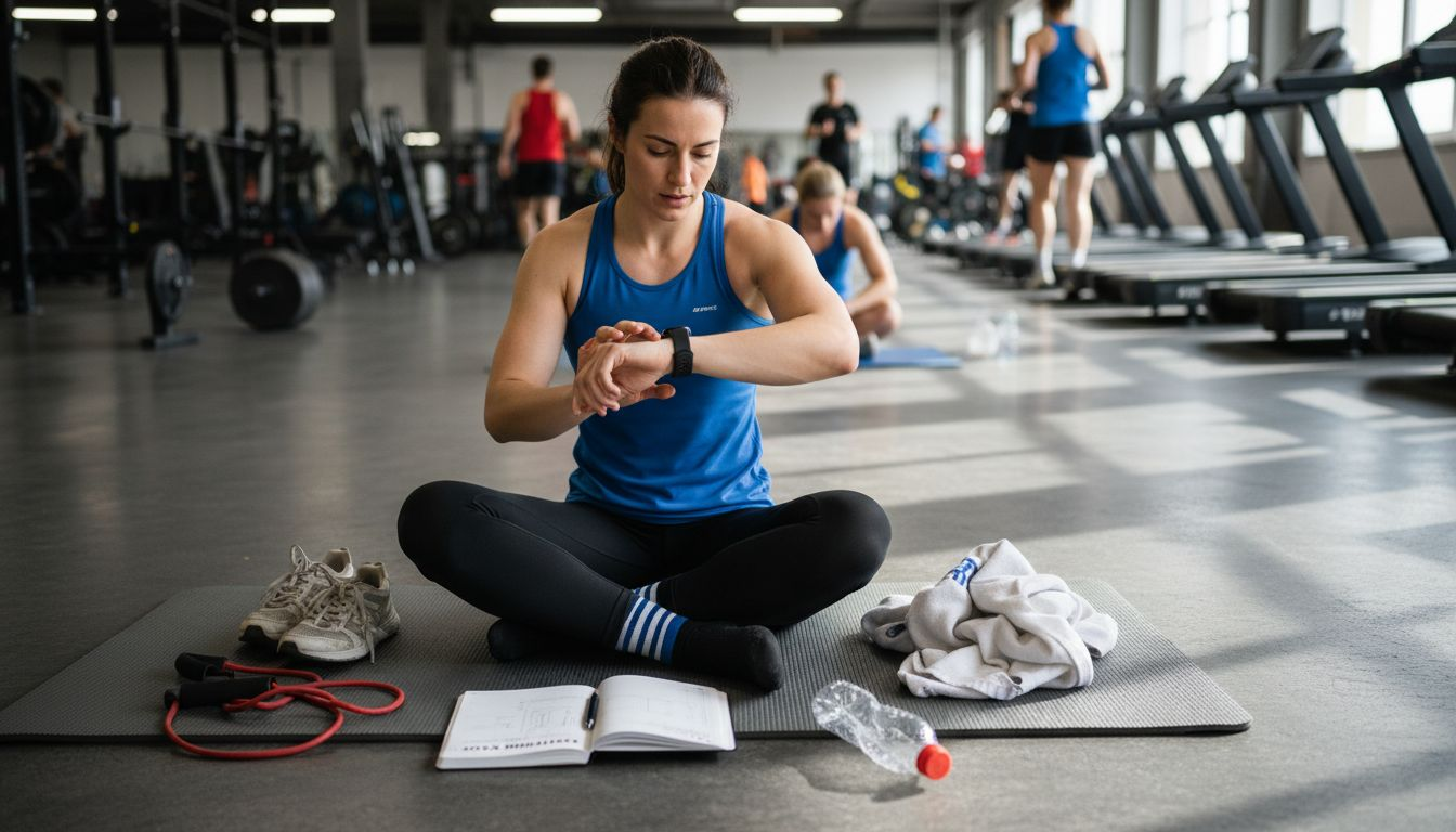 Athlete recording and reviewing training metrics
