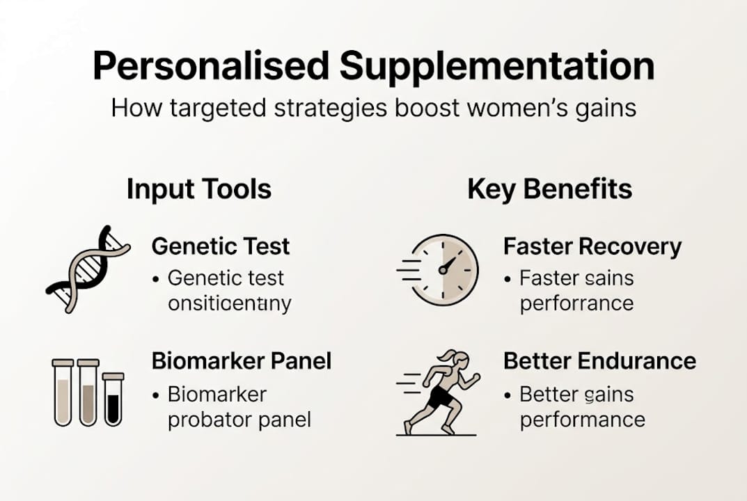 Infographic about personalised supplementation and athletic gains