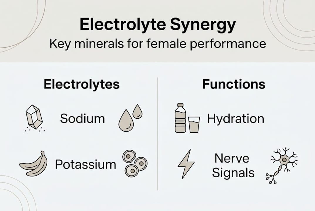 Infographic on electrolytes and body functions