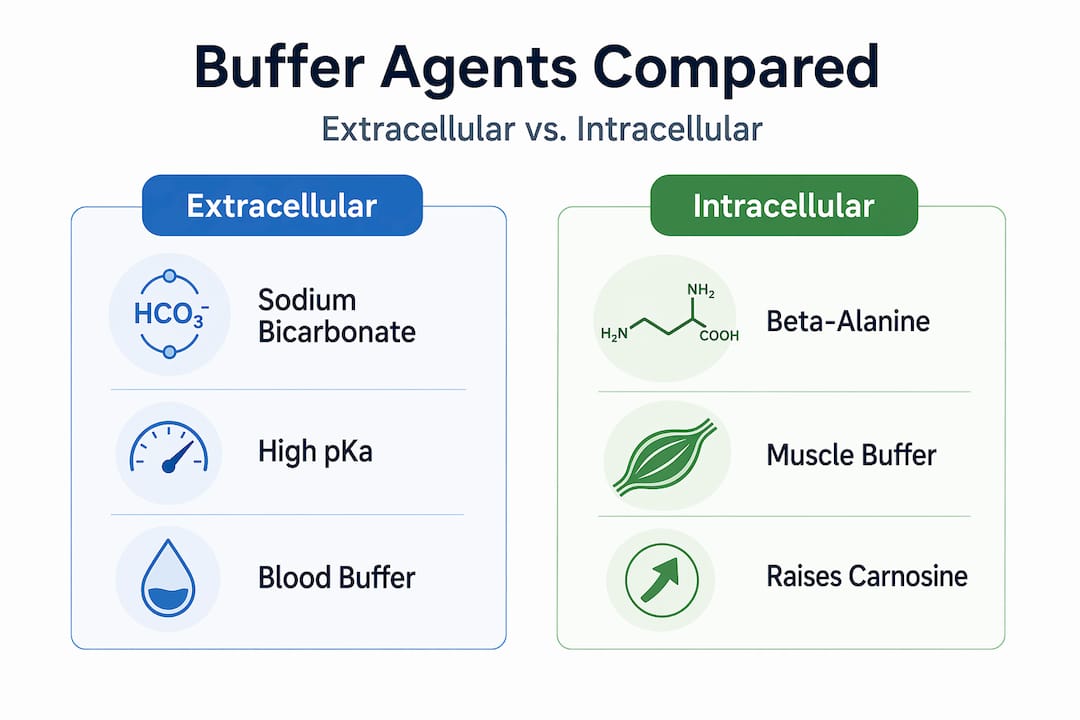 Infographic comparing buffer agents