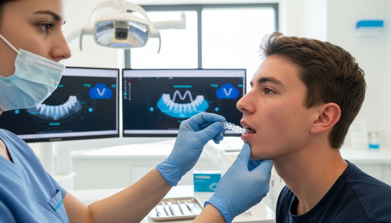 invisalign aligner demonstration