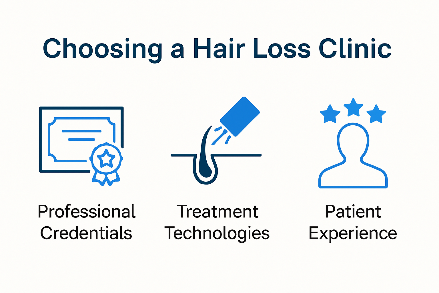 How to choose the right hair loss clinic.
