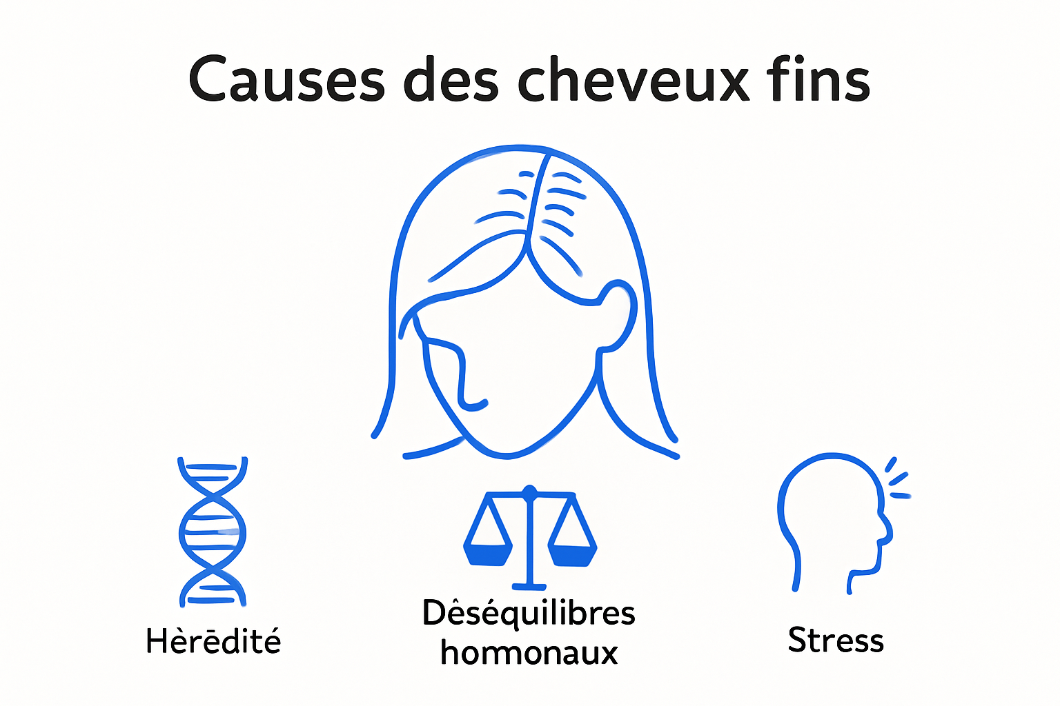 Infographie : les principales raisons de la perte de densité capillaire