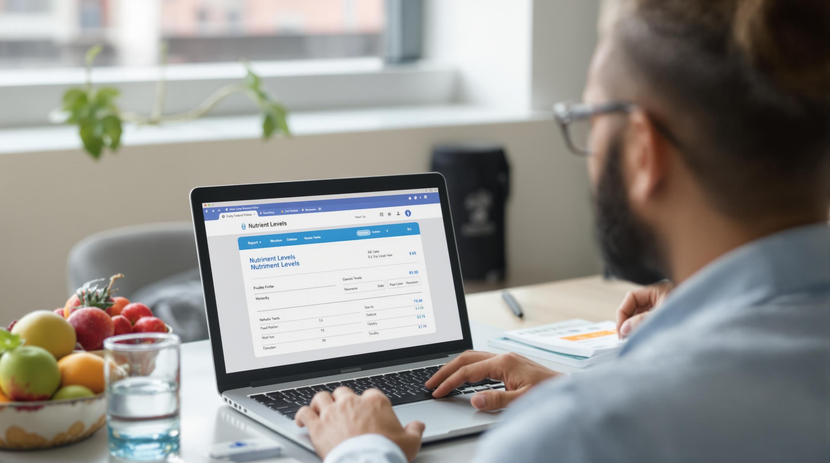 Doctor discusses nutrient blood test with patient for hair health