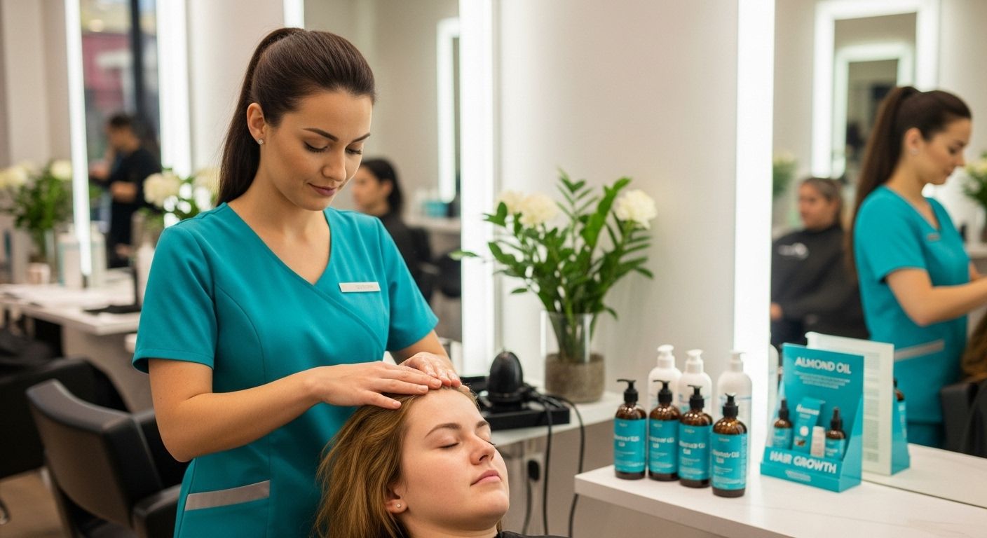 salon almond oil treatment