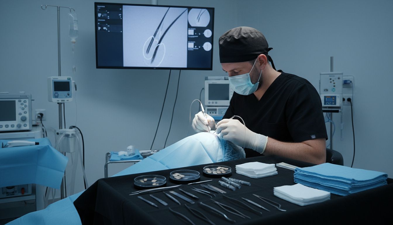 Haartransplantation Operation Technik