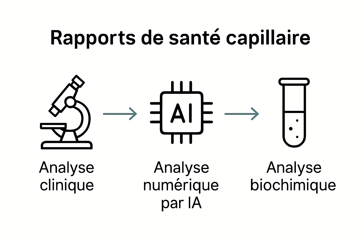 Infographie sur les méthodes d'analyse capillaire