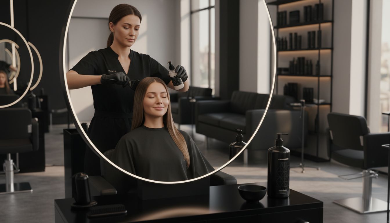Proteinbehandlung Haare Salon