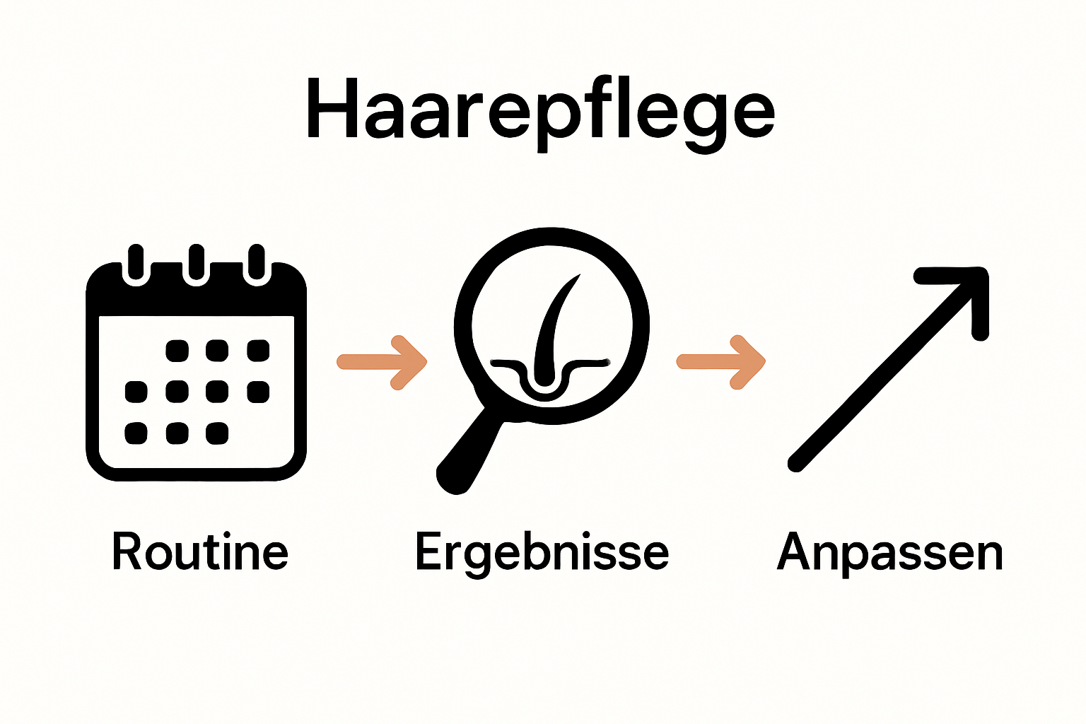 Haircare progress monitoring infographic