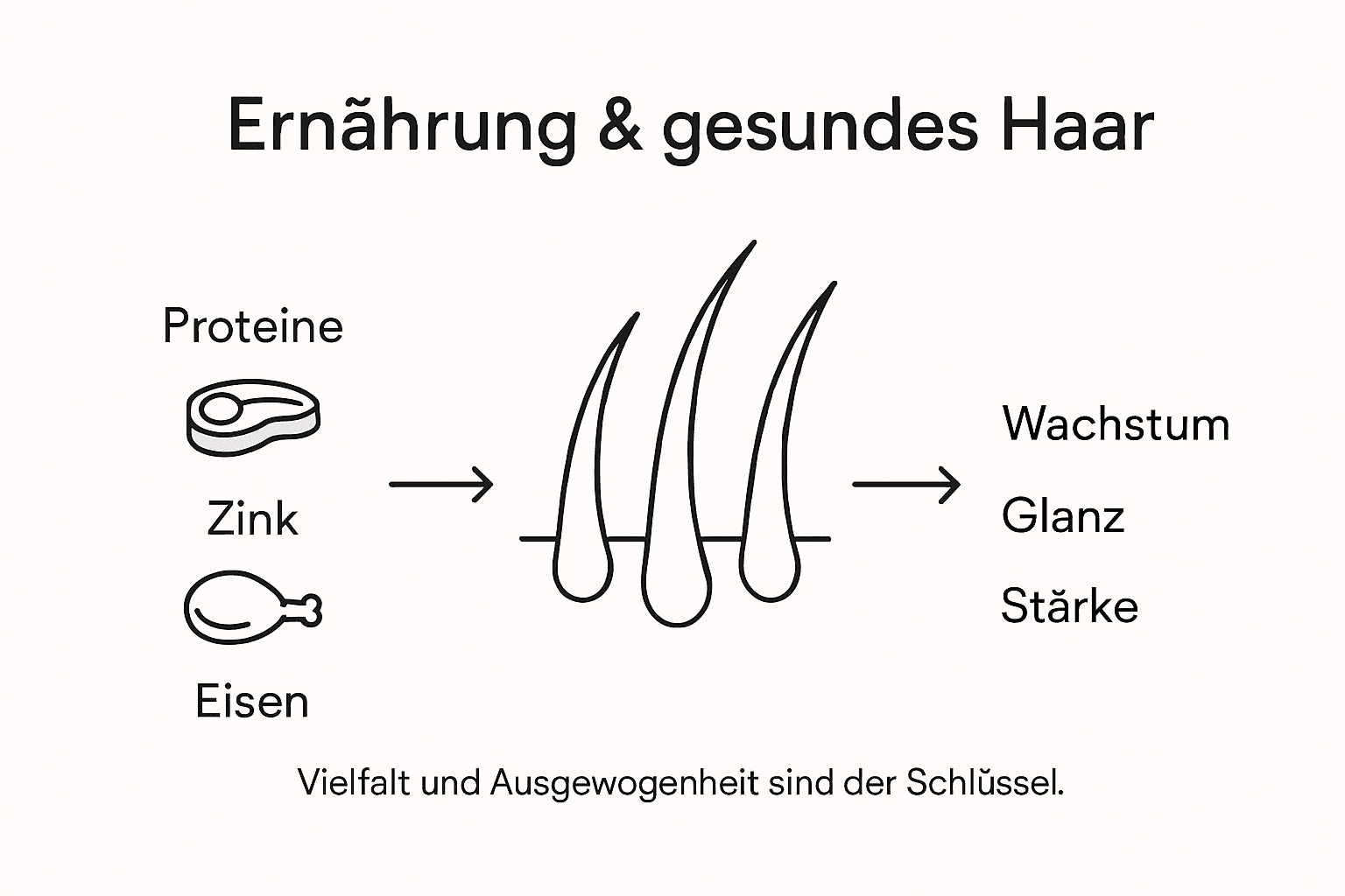 Ernährungstipps für gesundes Haar – Ihre Übersicht als Infografik
