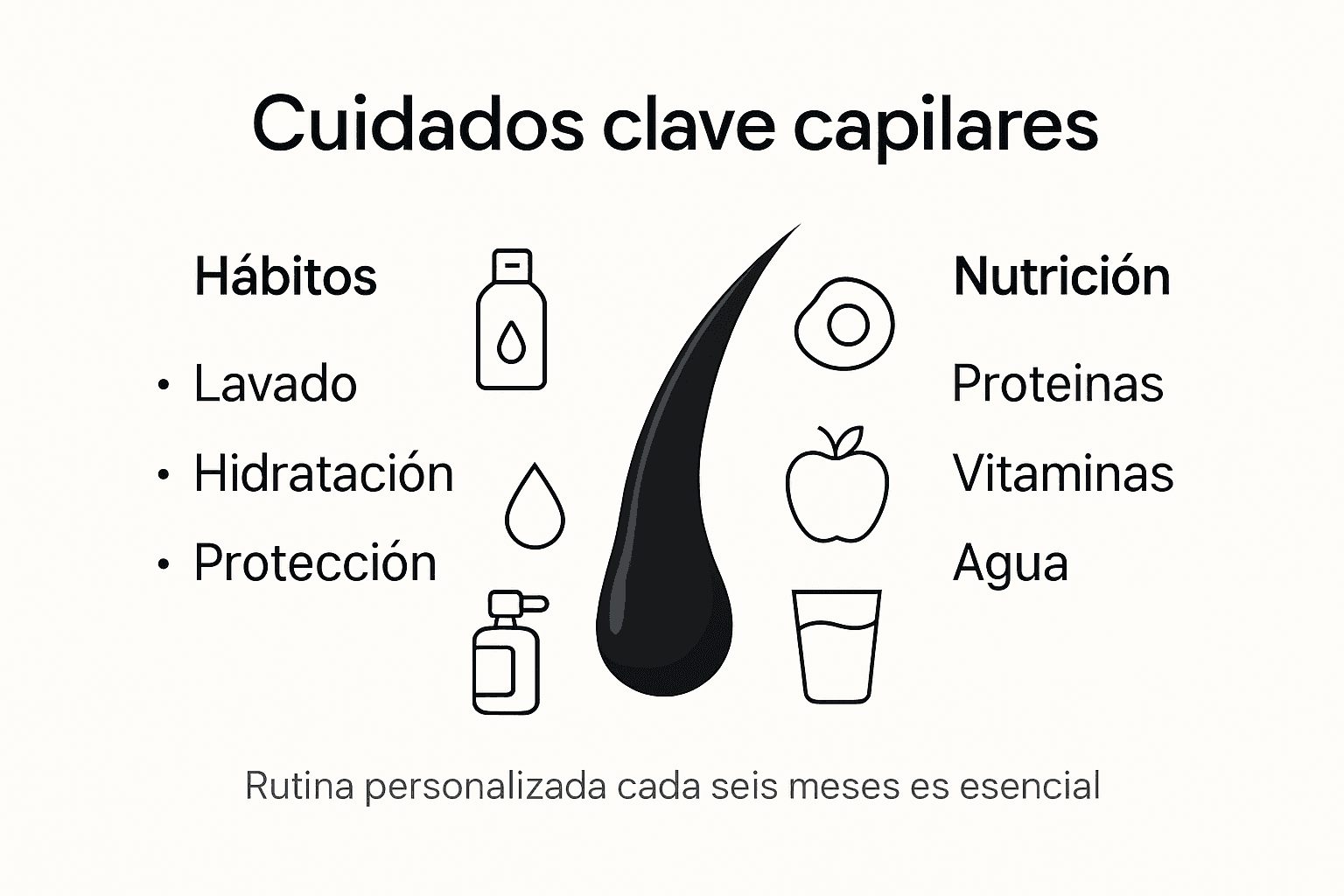 Infografía: consejos esenciales para el cuidado del cabello
