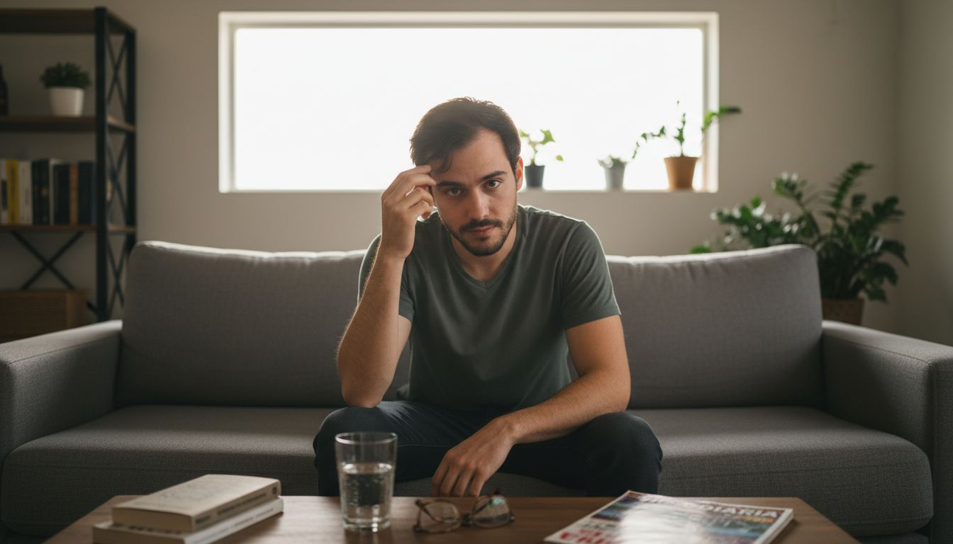 Chico joven comienza a notar pérdida de cabello en la zona frontal