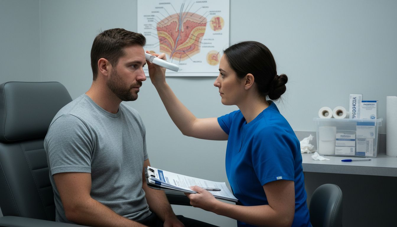 Clinic evaluation for hair transplant