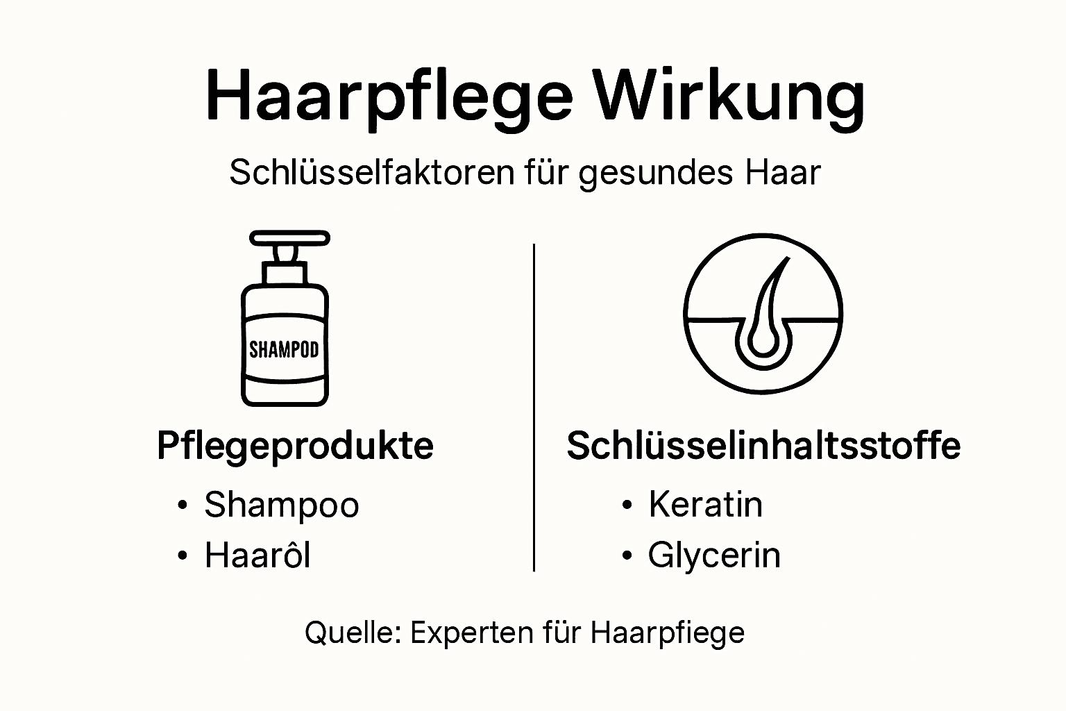 Übersicht: Haarpflege und ihre wichtigsten Inhaltsstoffe auf einen Blick