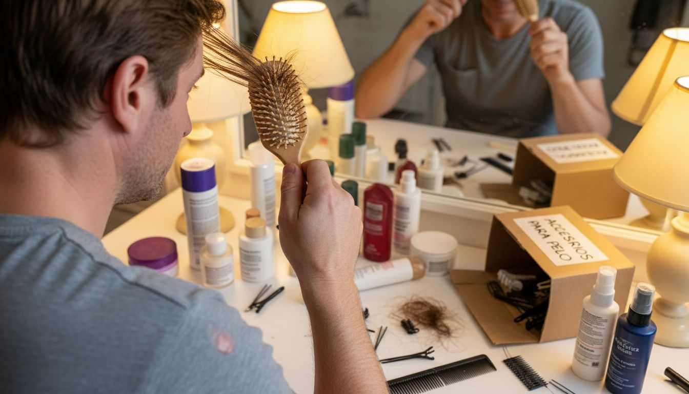 Desenredar el pelo utilizando peines y cepillos suaves
