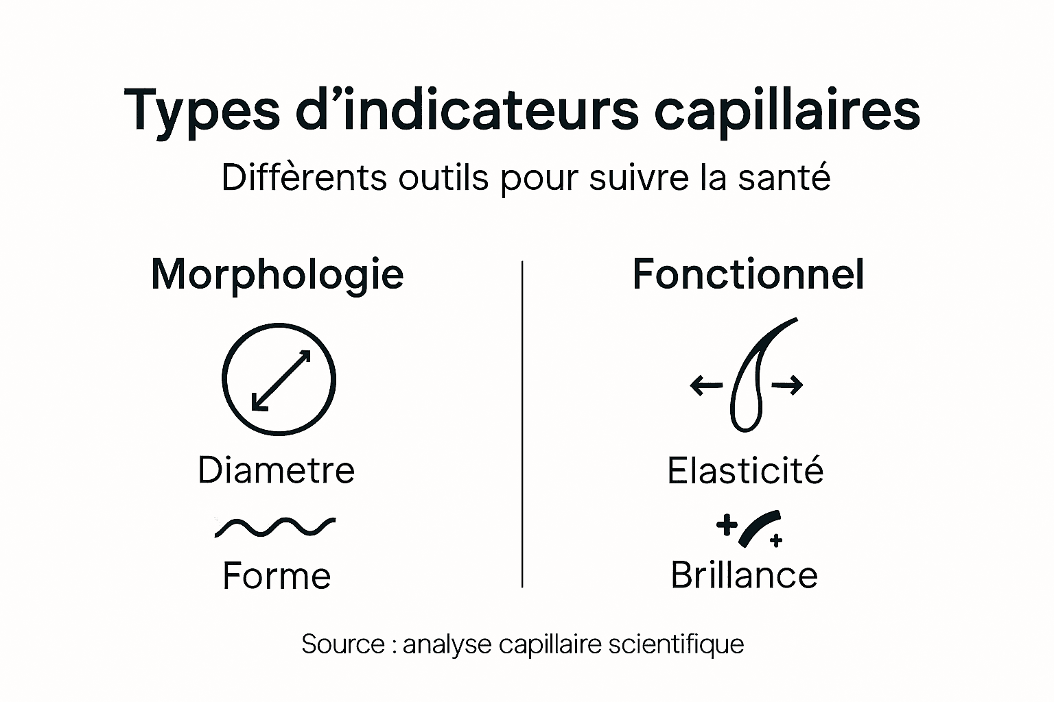 Panorama des différents indicateurs pour évaluer la santé des cheveux