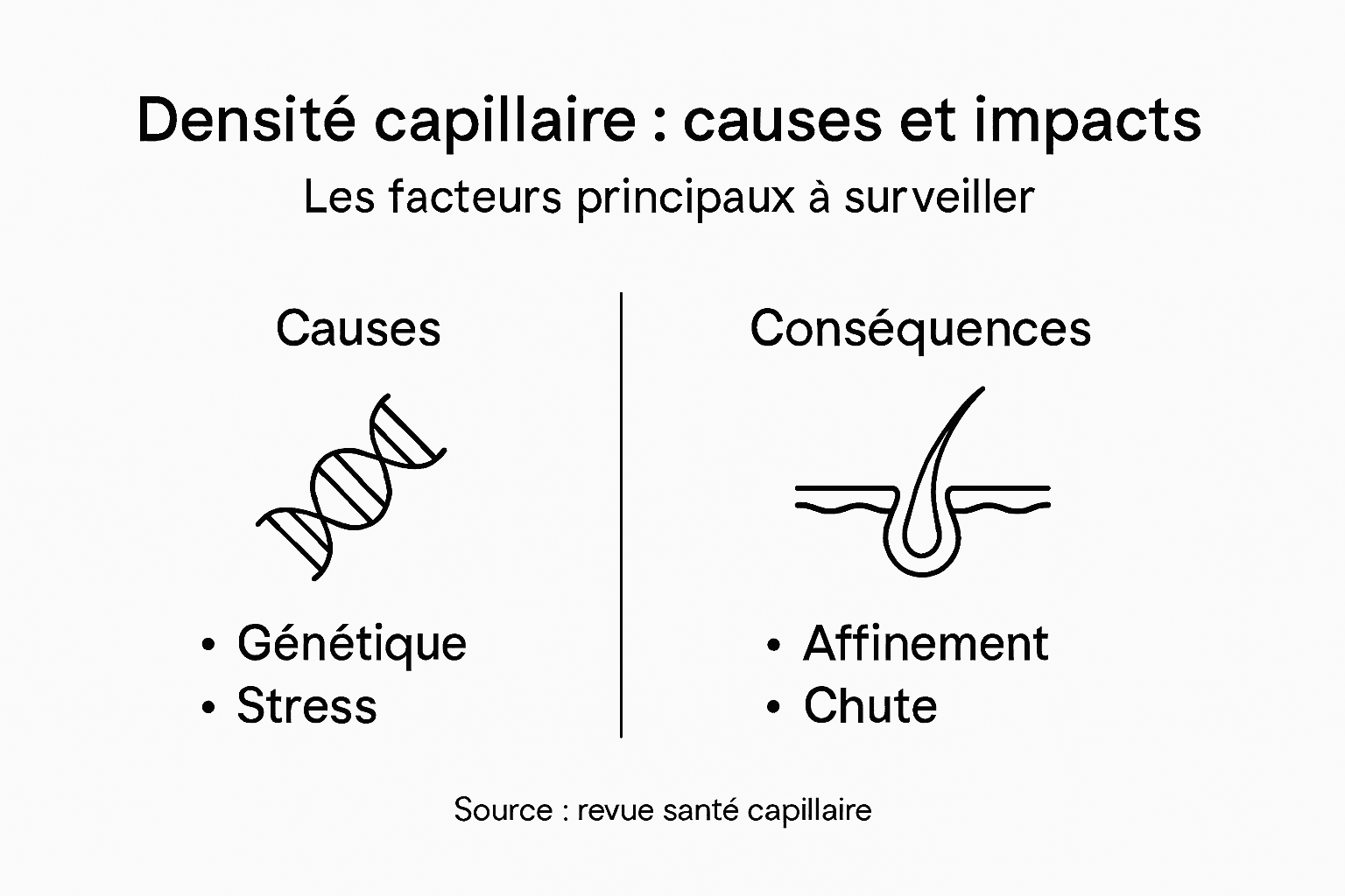 Infographie : comprendre les origines et les impacts de la densité capillaire