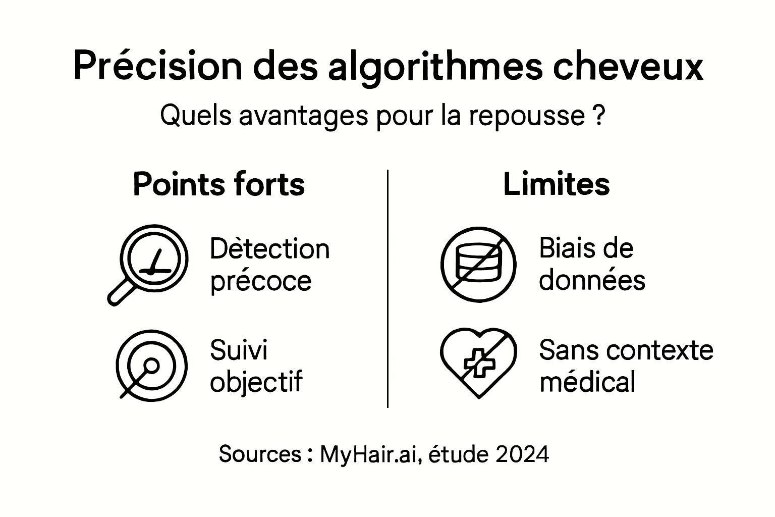 Infographie : quels sont les points forts et les faiblesses des algorithmes dédiés à l’analyse des cheveux ?