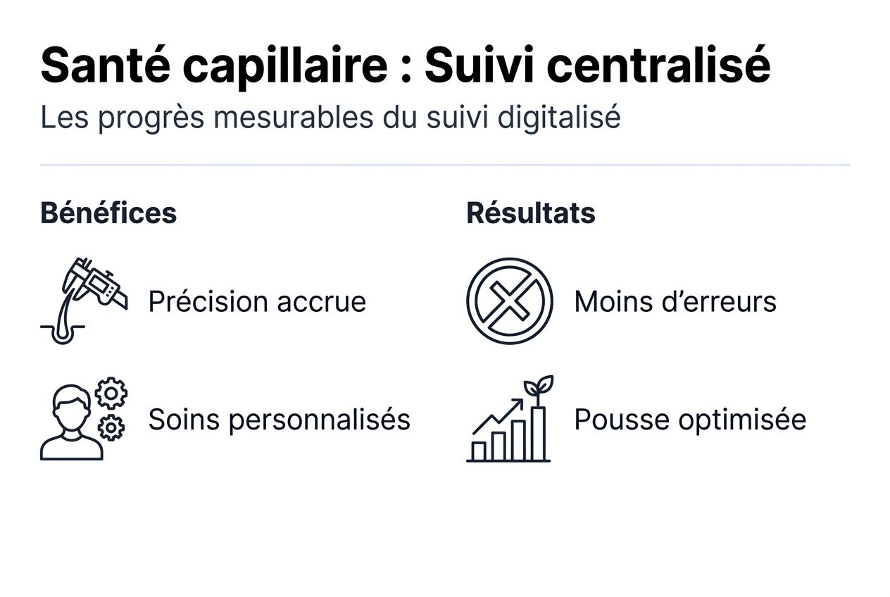 Infographie : pourquoi centraliser le suivi de vos soins capillaires ?
