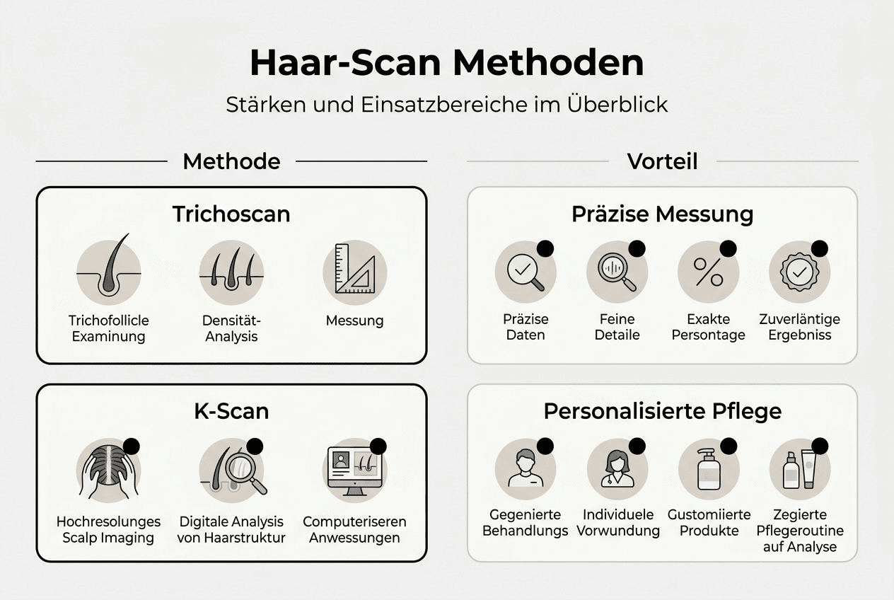 Übersicht: Verschiedene Methoden für Haaranalysen im Vergleich