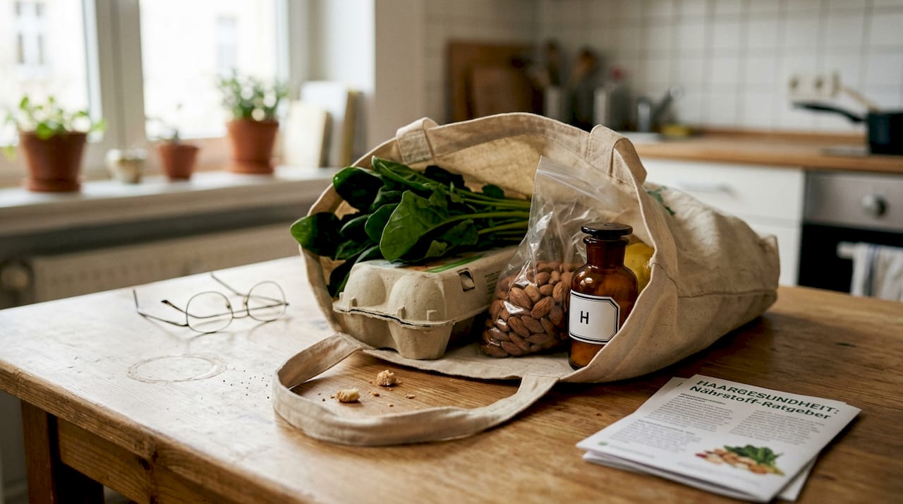 Lebensmittel, die mit wertvollen Vitaminen für gesundes Haar sorgen