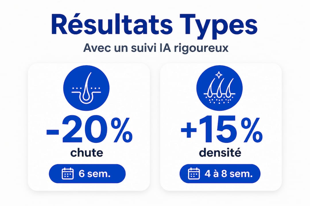 Visualisation des résultats types d’un suivi capillaire assisté par l’IA