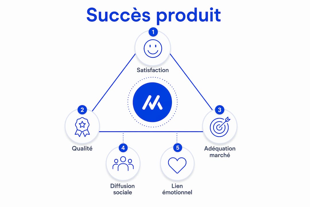 Découvrez une infographie mettant en lumière les fondements essentiels pour réussir son produit.