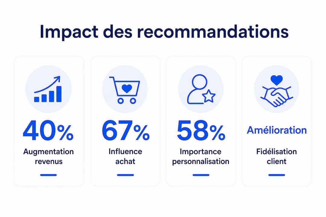 Découvrez en un coup d’œil les principaux effets des recommandations personnalisées grâce à notre infographie.